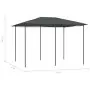 Gazebo 3x4x2,6 m Antracite 160 g/m²