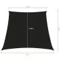 Parasole a Vela in Tela Oxford a Trapezio 3/5x4 m Nero