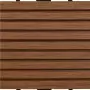 Set piastrelle WPC 30x30cm 11pz per 1,00m² marrone