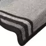 Tappetini per Scale Autoadesivi 10 pz 65x25 cm Nero e Grigio