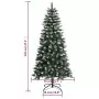 Albero di Natale Artificiale con Base Verde 120 cm PVC