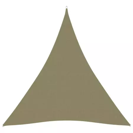 Parasole a Vela Oxford Triangolare 3x4x4 m Beige