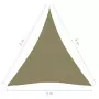 Parasole a Vela Oxford Triangolare 3x4x4 m Beige