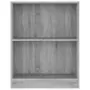 Libreria Grigio Sonoma 60x24x74,5 cm in Legno Multistrato