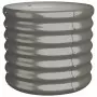 Vaso da Giardino Acciaio Verniciato a Polvere 40x40x36cm Grigio