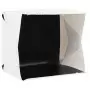 Light Box per Studio Foto a LED 40x34x37 cm in Plastica Bianco