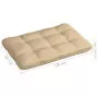 Cuscino per Divano in Pallet Beige 120x80x10 cm