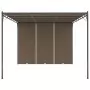 Gazebo da Giardino con Tenda Laterale 4x3x2,25 m Talpa