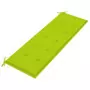 Cuscino per Panca Giardino Verde Brillante 150x50x3 cm Tessuto