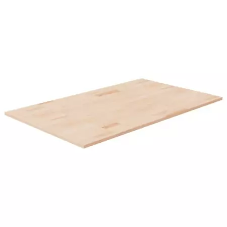 Piano Bagno 100x60x1,5 cm in Legno Massello Non Trattato