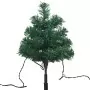 Sentiero Alberi di Natale 6 pz con LED Bianco Caldo 45 cm PVC