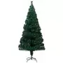 Albero di Natale Artificiale Supporto Verde 150 cm Fibra Ottica