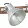 Lampada da Parete in Stile Industriale Argento 65x25 cm E27