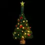 Albero di Natale Artificiale con Palline e LED 64 cm Verde