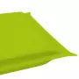 Cuscino per Lettino Prendisole Verde Brillante 186x58x3 cm