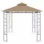 Gazebo 4x3x2,7 m Grigio Talpa 160 g/m²