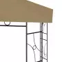 Gazebo 4x3x2,7 m Grigio Talpa 160 g/m²