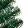 Albero di Natale Artificiale Punte Iridescenti Verde 180 cm PVC