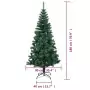 Albero di Natale Artificiale Punte Iridescenti Verde 180 cm PVC