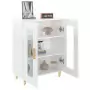 Credenza 69,5x34x90 cm in Legno Multistrato Bianco Lucido