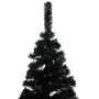 Albero di Natale Artificiale con Supporto Nero 180 cm PVC