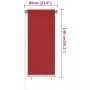 Tenda a Rullo per Esterni 60x140 cm Rosso in HDPE