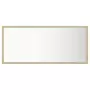 Specchio da Bagno LED Rovere Sonoma 90x8,5x37 cm in Truciolato