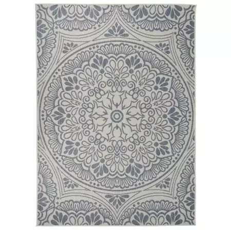 Tappeto da Esterni a Tessitura Piatta 200x280 cm Motivo Blu