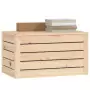 Contenitore Portaoggetti 89x36,5x33 cm Legno Massello Pino