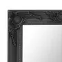 Specchio da Parete Stile Barocco 60x60 cm Nero