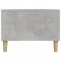 Tavolino Salotto Grigio Cemento 90x50x36,5 cm Legno Multistrato