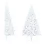 Albero di Natale Artificiale a Metà Supporto Bianco 120 cm PVC