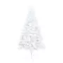 Albero di Natale Artificiale a Metà Supporto Bianco 120 cm PVC