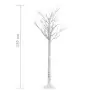 Albero Natale 140 LED 1,5m Salice Bianco Freddo Interno Esterno