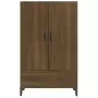 Credenza Rovere Marrone 70x31x115 cm in Legno Multistrato