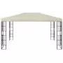 Gazebo con Stringa di Luci LED 3x4 m Crema