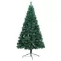 Albero di Natale Artificiale a Metà Supporto Verde 150 cm PVC