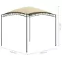 Gazebo 3x3x2,65 m Crema 180 g/m²