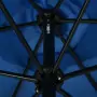 Ombrellone da Esterni con Palo in Metallo 300 cm Azzurro