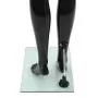 Manichino Donna Figura Intera Base in Vetro 175 cm Nero Lucido