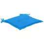 Cuscini per Sedie da Giardino 4 pz Blu 50x50x3 cm Tessuto