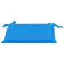 Cuscini per Sedie da Giardino 4 pz Blu 50x50x3 cm Tessuto