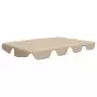 Baldacchino per Dondolo Giardino Beige 188/168x110/145 cm