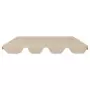 Baldacchino per Dondolo Giardino Beige 188/168x110/145 cm