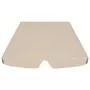 Baldacchino per Dondolo Giardino Beige 188/168x110/145 cm