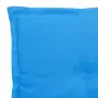 Cuscini per Sedie da Giardino 4 pz Blu 50x50x3 cm Tessuto