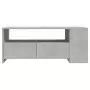 Tavolino Salotto Grigio Cemento 102x55x42 cm Legno Compensato