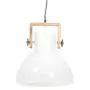 Lampada a Sospensione Industriale 25 W Bianca Rotonda 40 cm E27