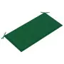 Cuscino per Panca da Giardino Verde 100x50x3 cm