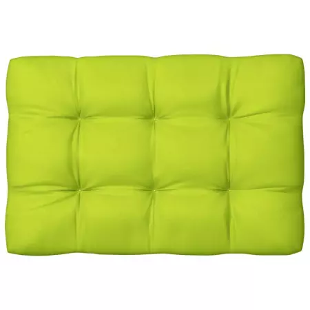 Cuscino per Pallet Verde Brillante 120x80x10 cm